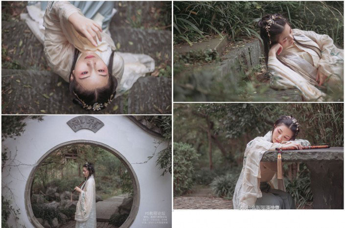 古风后期,古风写真照片调色教程